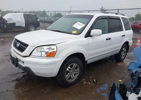 2005 Honda Pilot Ex-L из США, поврежденный, VIN 5FNYF18595B052324